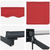 vidaXL Awning Retractable Manual Red 4.5 x 3 m Polyester and metal