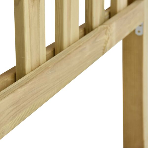 vidaXL Garden Fence Impregnated Pinewood 17.66x1.5 m