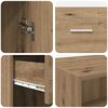 vidaXL Highboard Artisan Oak 50 x 42.5 x 225 cm Engineered Wood