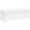 vidaXL Garden Planter White 90x31x31 cm Solid Wood Pine