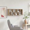 vidaXL Wall Shelf Artisan Oak 36x16x90 cm Engineered Wood
