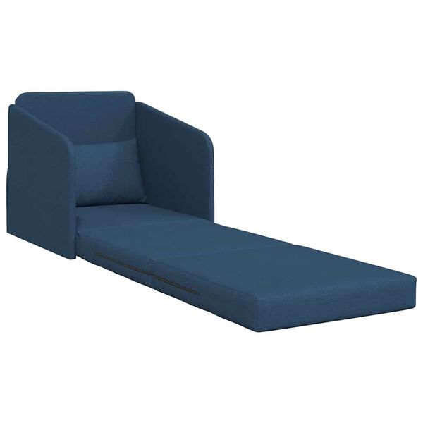 vidaXL Sofa Bed Blue 65 x 80 x 83 cm Fabric