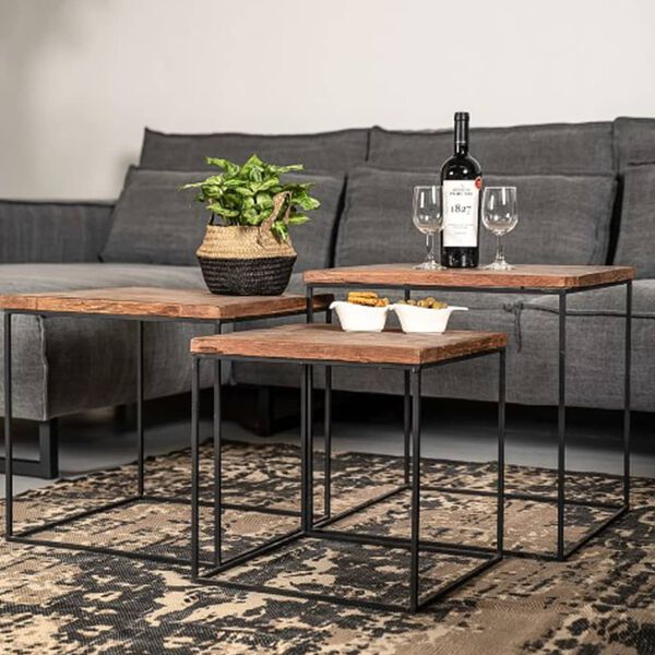 HSM Collection 3 Piece Coffee Table Set Austin Square
