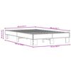 vidaXL Bed Frame without Mattress Brown Oak 120x200 cm