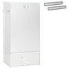 vidaXL Smoker Oven 3 pcs 44.5 x 29 x 83 cm Galvanised steel Silver