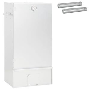 vidaXL Smoker Oven 3 pcs 44.5 x 29 x 83 cm Galvanised steel Silver