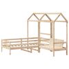 vidaXL Day Bed and Bench Set with Roof without Mattress 80x200 cm