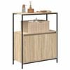vidaXL Bathroom Cabinet with Shelves Sonoma Oak 76.5x35x95 cm
