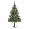 vidaXL Christmas Tree with 150 LEDs with Stand Green 150 cm PVC