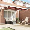 vidaXL Awning Orange and Brown 300 x 250 x 165 cm