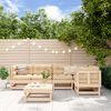 vidaXL 6 Piece Garden Lounge Set Solid Wood Pine