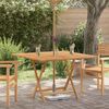vidaXL Folding Garden Table 110x110x75 cm Solid Wood Teak