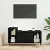 vidaXL TV Cabinet Black Oak 100 x 35 x 55 cm Engineered Wood