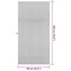 vidaXL Sports Towels 2 pcs Grey 180 x 90 cm Polyester and polyamide