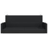 vidaXL Swing Bench Black 119x56x48 cm Poly Rattan