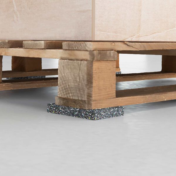 vidaXL Rubber Roller Black Rubber