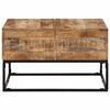 vidaXL Coffee Table 68x68x41 cm Rough Mango Wood