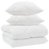 vidaXL Winter Duvet with Pillow 3 pcs White Microfiber