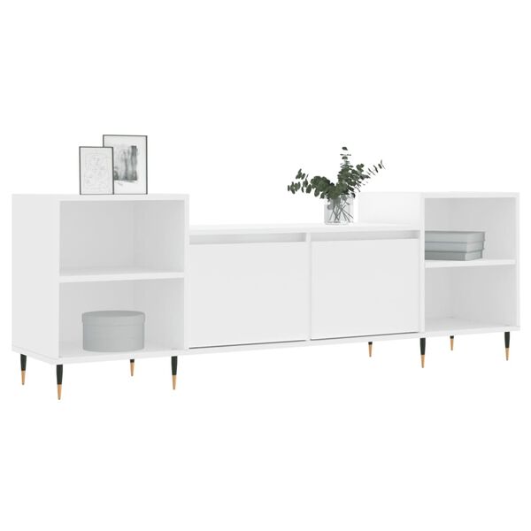 vidaXL TV Cabinet White 160x35x55 cm Engineered Wood
