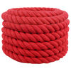 vidaXL Cotton Rope 50 mm 5 m Red 100% Cotton
