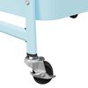 vidaXL Storage Trolley 3-Tier Blue 42x41.5x77 cm Steel