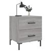 vidaXL Bedside Cabinets 2 pcs Grey Sonoma 40x35x47.5 cm Engineered Wood