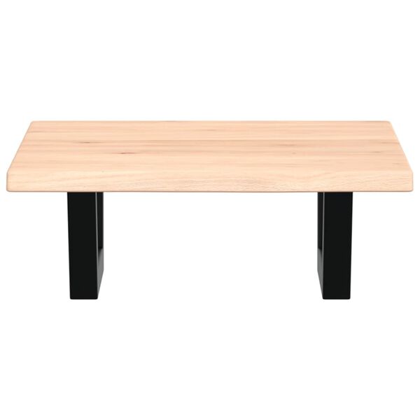 vidaXL Basin Shelf Wall Mounted Steel and Solid Wood Oak