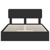 vidaXL Storage Bed with Headboard Black 140 x 190 cm Engineered Wood
