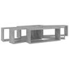 vidaXL Wall Cube Shelf 6 pcs Concrete Grey 60x15x23 cm Engineered Wood