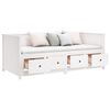 vidaXL Day Bed without Mattress White 90x190 cm Single Solid Wood Pine