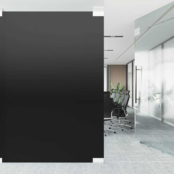 vidaXL Static Window Film Black 60 x 500 cm PVC