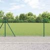 vidaXL Fence Post Green 10 x 1 m (19 x 19 mm mesh) Steel