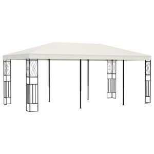 vidaXL Gazebo 3x6 m Cream Fabric