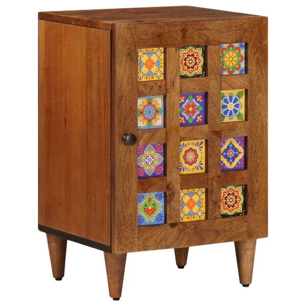 vidaXL Bathroom Cabinet with Storage with Door Walnut 38 x 33 x 58 cm