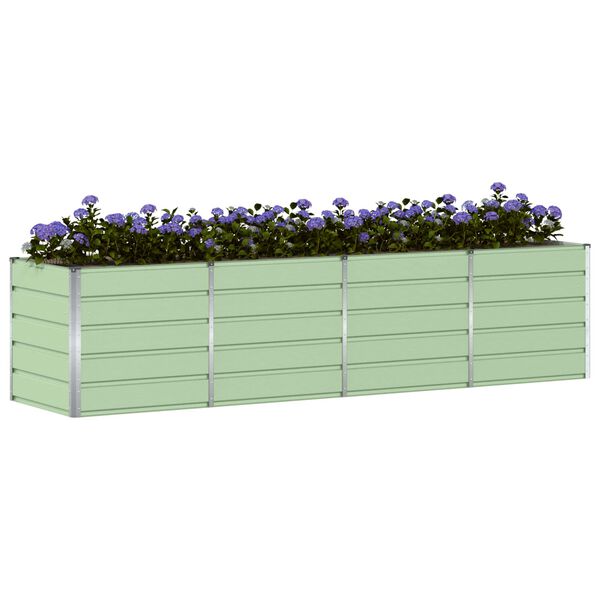 vidaXL Planter Green 320 x 80 x 75 cm Steel