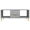 vidaXL Coffee Table Grey Sonoma 102x50x40 cm Engineered Wood