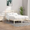vidaXL Bed Frame without Mattress Solid Wood 135x190 cm Double Double