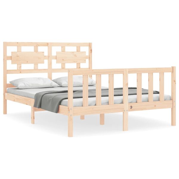 vidaXL Bed Frame without Mattress 120x200 cm Solid Wood Pine