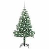 vidaXL Artificial Christmas Tree Snow Flocked with LED Light 120 cm