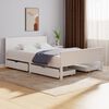 vidaXL Bed Frame without Mattress White Solid Wood Pine 160x200 cm