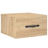 vidaXL Wall-mounted Bedside Cabinets 2 pcs Sonoma Oak 35x35x20 cm