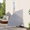 vidaXL Collapsible Balcony Side Awning Grey 140x140 cm
