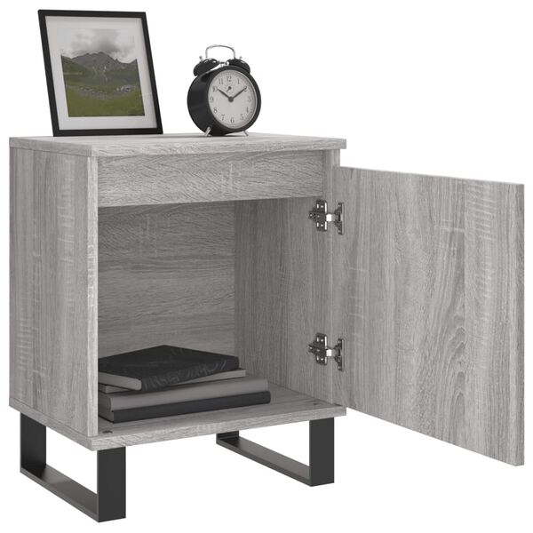 vidaXL Bedside Cabinets 2 pcs Grey Sonoma 40x30x50 cm Engineered Wood