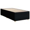 vidaXL Bed Frame without Mattress Black Single Fabric
