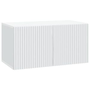 vidaXL Wall-Mounted TV Cabinet White 59.5 x 31 x 30 cm Engineered Wood