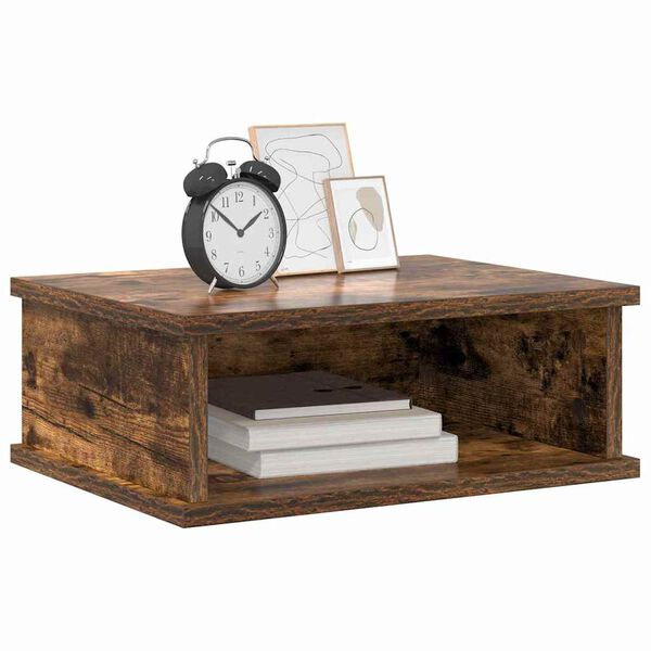 vidaXL Bedside Table Smoked Oak 40 x 31 x 15 cm Engineered Wood