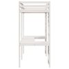 vidaXL Loft Bed Frame White 90 x 190 cm Solid Pine Wood