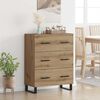 vidaXL Sideboard with Drawer Artisan Oak 69.5 x 34 x 90 cm