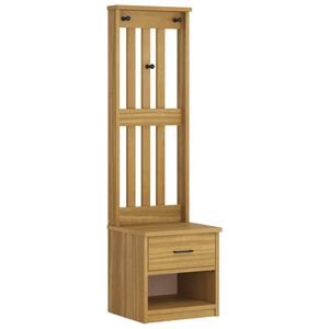 vidaXL Hall Tree SANDNES 45x40x159.5 cm Solid Wood Pine