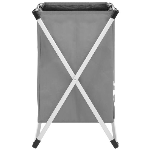 vidaXL 3-Section Laundry Sorter Grey
